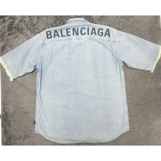 バレンシアガ(Balenciaga)のバレンシアガ　半袖デニムシャツ (シャツ)