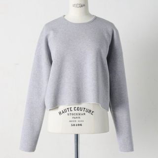 ジプソフィア W Face Knit Tops Renewal グレー×ホワイト(ニット/セーター)