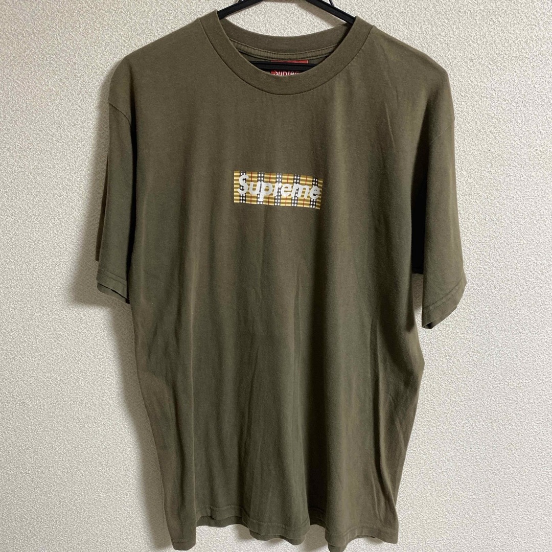 シュプリーム バーバリー ボックスロゴ tシャツ 初期Tシャツ/カットソー(半袖/袖なし)