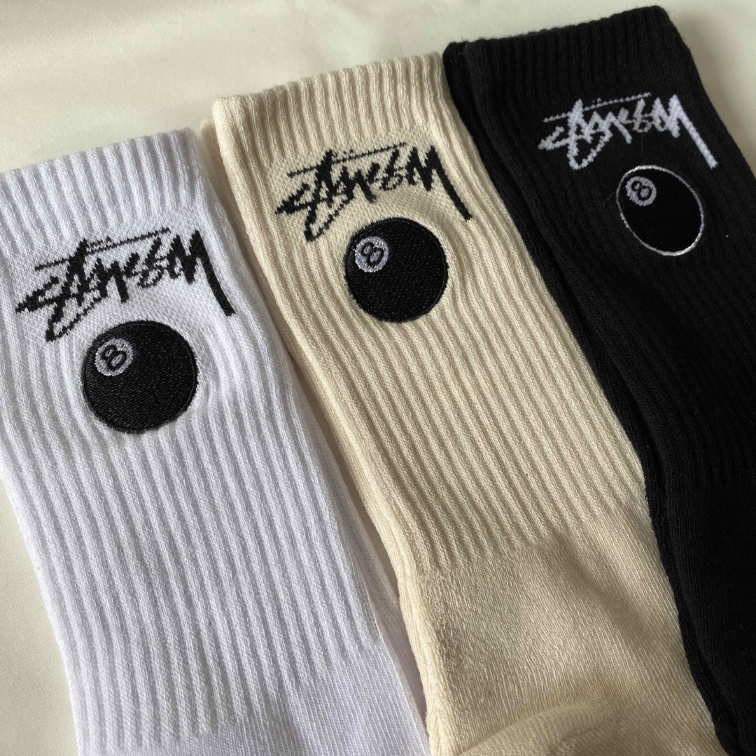 STUSSY - 新品 STUSSY ステューシー 8ボールロゴ 靴下 ソックス