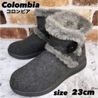 コロンビア(Columbia)の【Colombia】コロンビア　ショートブーツ　ウォータープルーフ　ボタン　23(ブーツ)