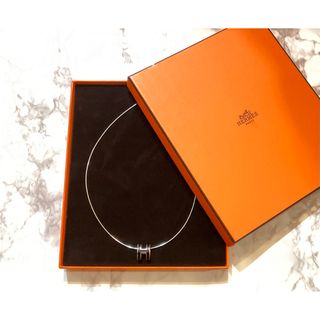 エルメス(Hermes)のエルメス Hロゴ ポップアッシュ ネックレス ブラック(ネックレス)