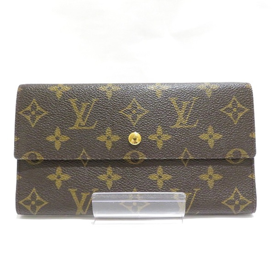 ルイヴィトン Louis Vuitton モノグラム ポルトフォイユインターナショナル M61217 長財布 3つ折り財布 ユニセックス 送料無料 【あす楽】良好内側の状態