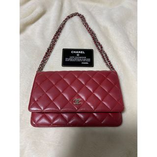 シャネル(CHANEL)の※Cristina様専用※【美品】CHANEL チェーンウォレット　ラムスキン(ショルダーバッグ)