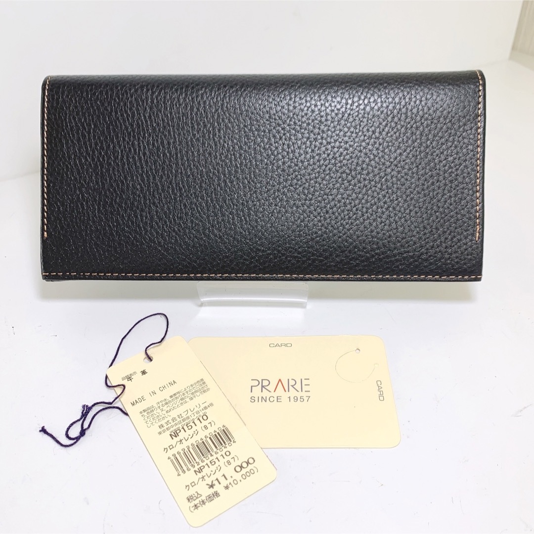 PRAIRIE(プレリー)のＯ　極美品 PRAIRIE レザーロングウォレット BLACK タグ付き レディースのファッション小物(財布)の商品写真