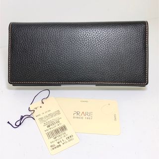 PRAIRIE - Ｏ　極美品 PRAIRIE レザーロングウォレット BLACK タグ付き