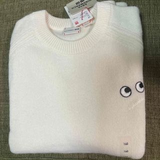 アニヤハインドマーチ(ANYA HINDMARCH)のアニヤハインドマーチ　UNIQLO 160 ニット　 オフホワイト(ニット)