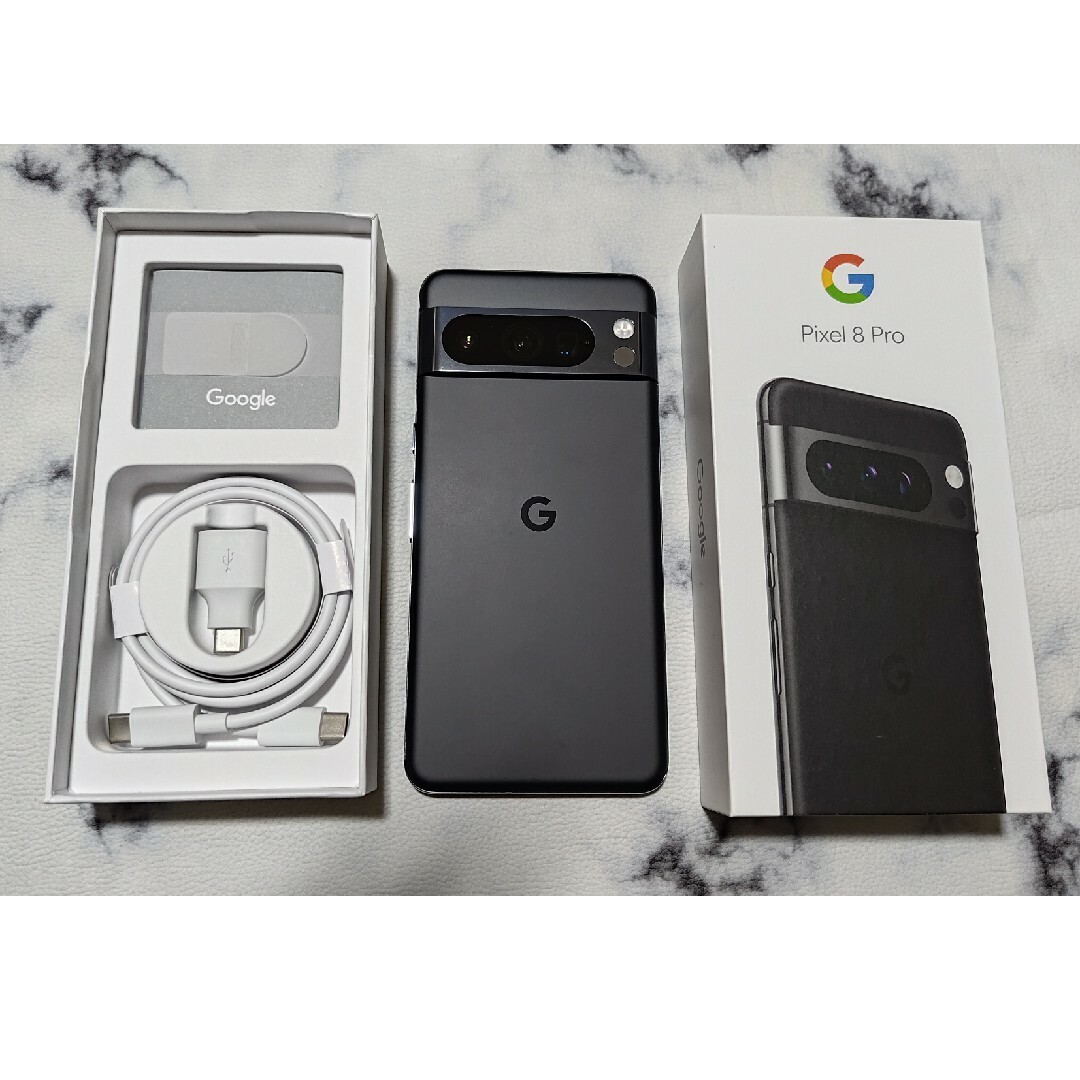 Google Pixel 8 Pro Obsidian 128GB　本体 スマホ/家電/カメラのスマートフォン/携帯電話(スマートフォン本体)の商品写真