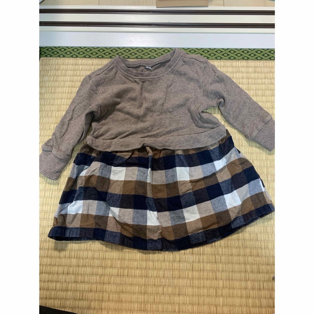 MUJI (無印良品)(ムジルシリョウヒン)のキッズワンピース キッズ/ベビー/マタニティのベビー服(~85cm)(ワンピース)の商品写真