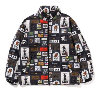 【入手困難】A BATHING APE ナイロンジャケット ビッグロゴプリントメンズ