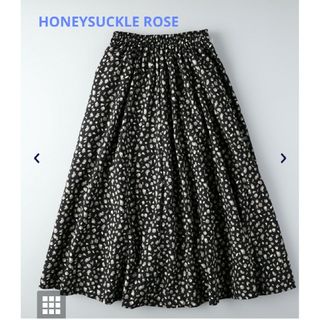 ハニーサックルローズ(HONEYSUCKLE ROSE)のHONEYSUCKLE ROSE ボリュームスカート ヒョウ柄 フレア(ロングスカート)