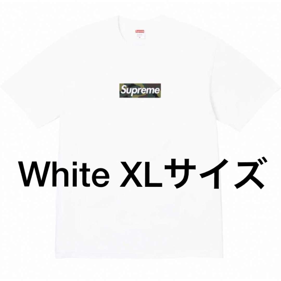 supreme box logo tee white XLサイズメンズ