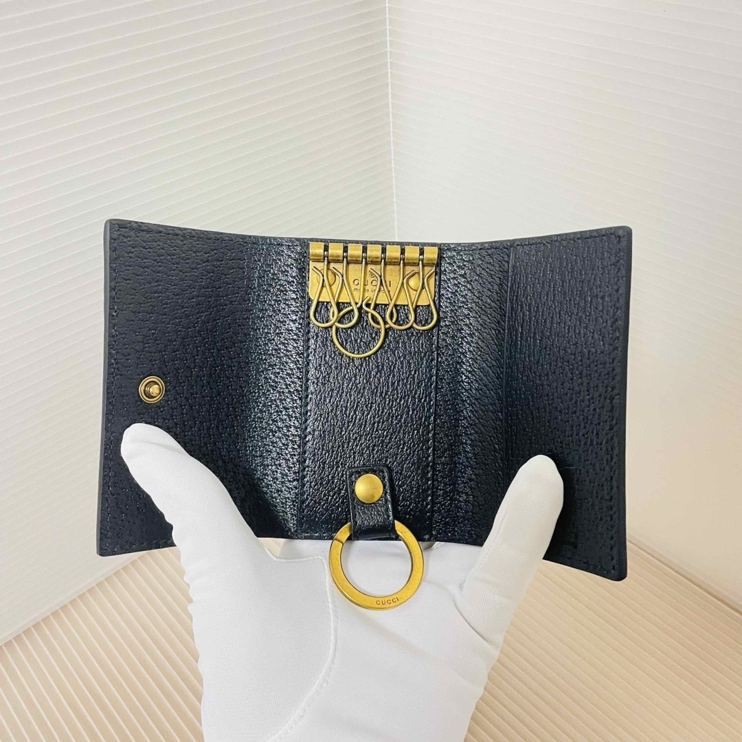 新品未使用】Gucci グッチ GGマーモント キーケース 新品未使用】Gucci グッチ GGマーモント キーケース