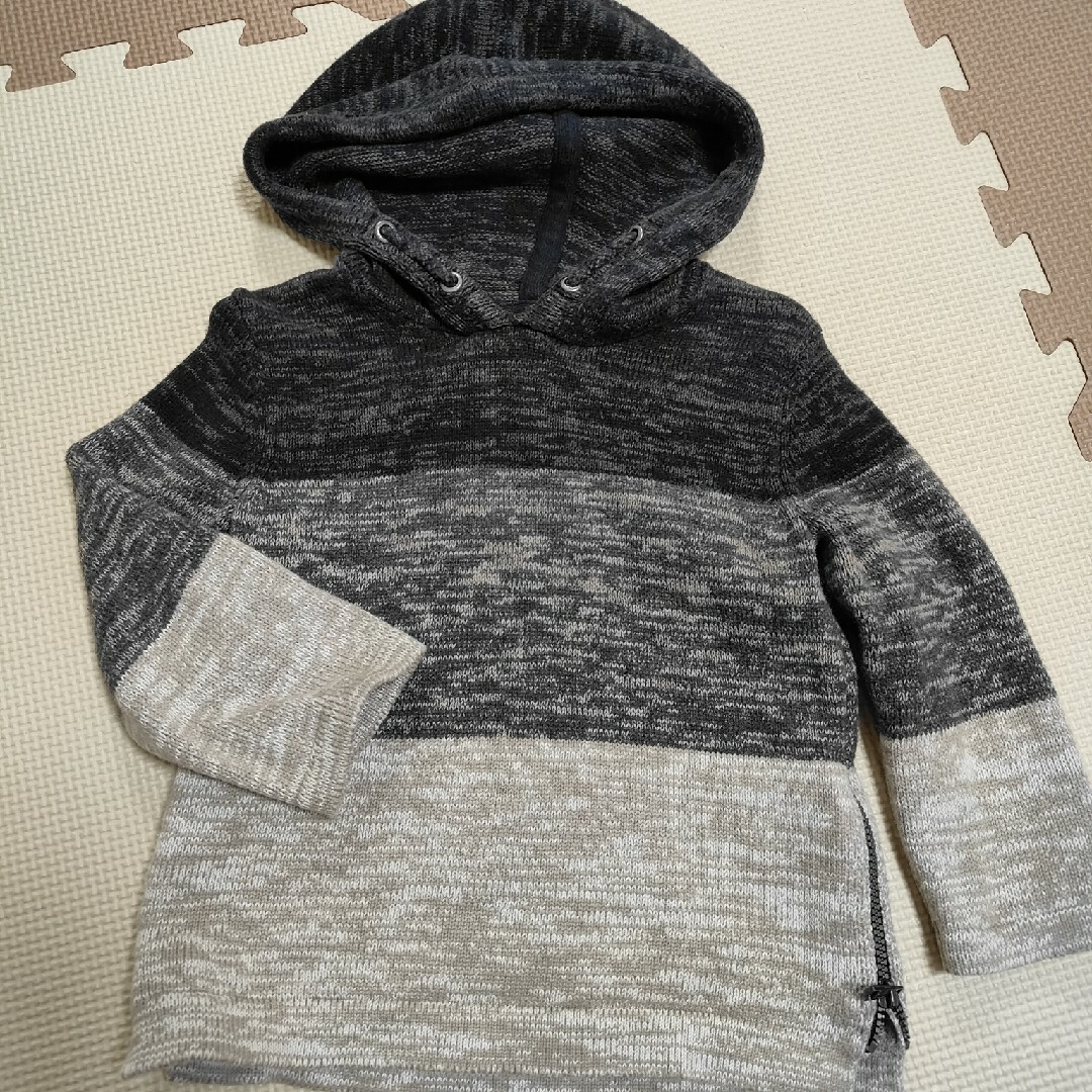 ZARA(ザラ)のZARA 92cm ニットパーカー キッズ/ベビー/マタニティのキッズ服男の子用(90cm~)(ニット)の商品写真