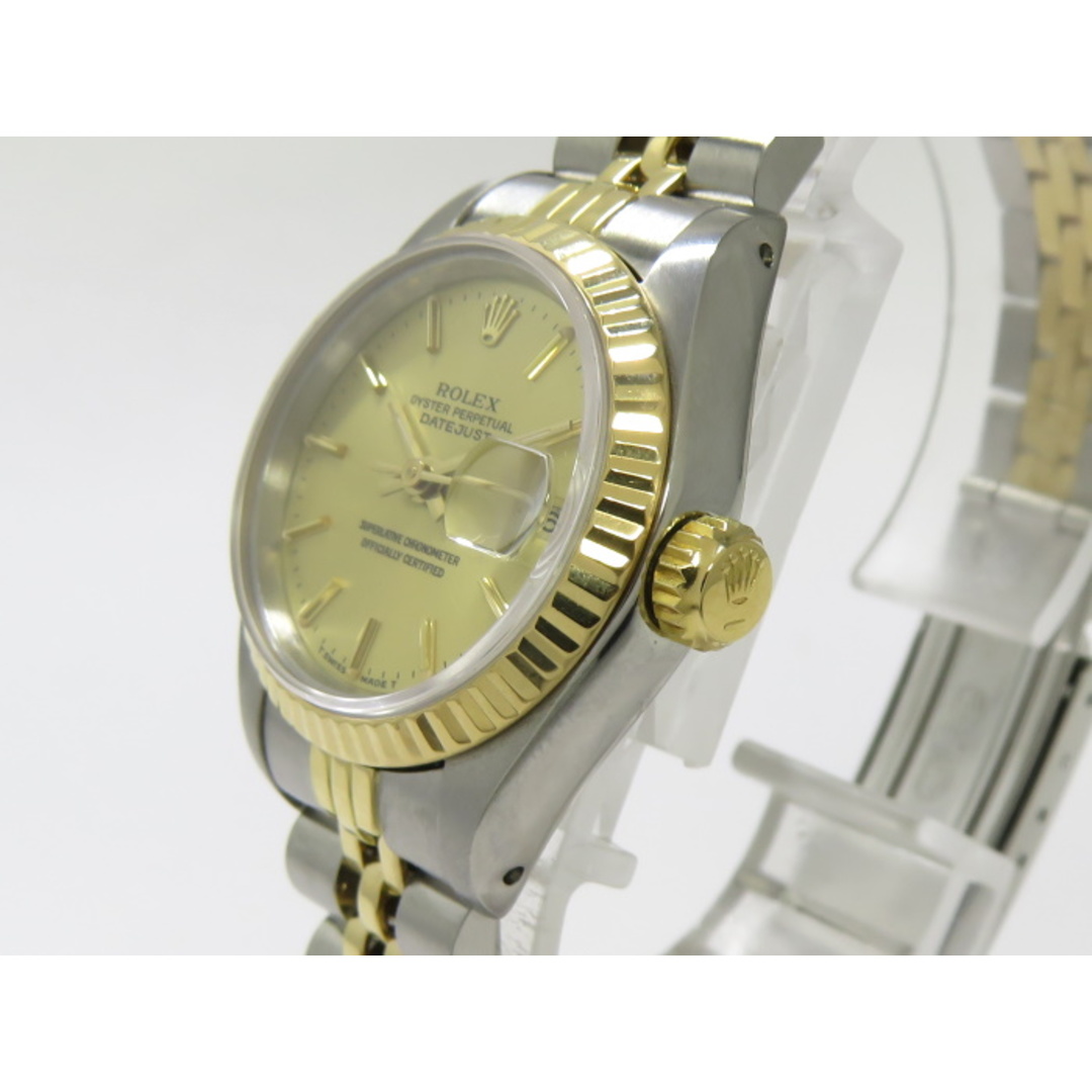 ROLEX - ROLEX デイトジャスト 自動巻き SS YG ゴールド文字盤 9 ROLEX - ROLEX デイトジャスト 自動巻き SS YG ゴールド文字盤 9