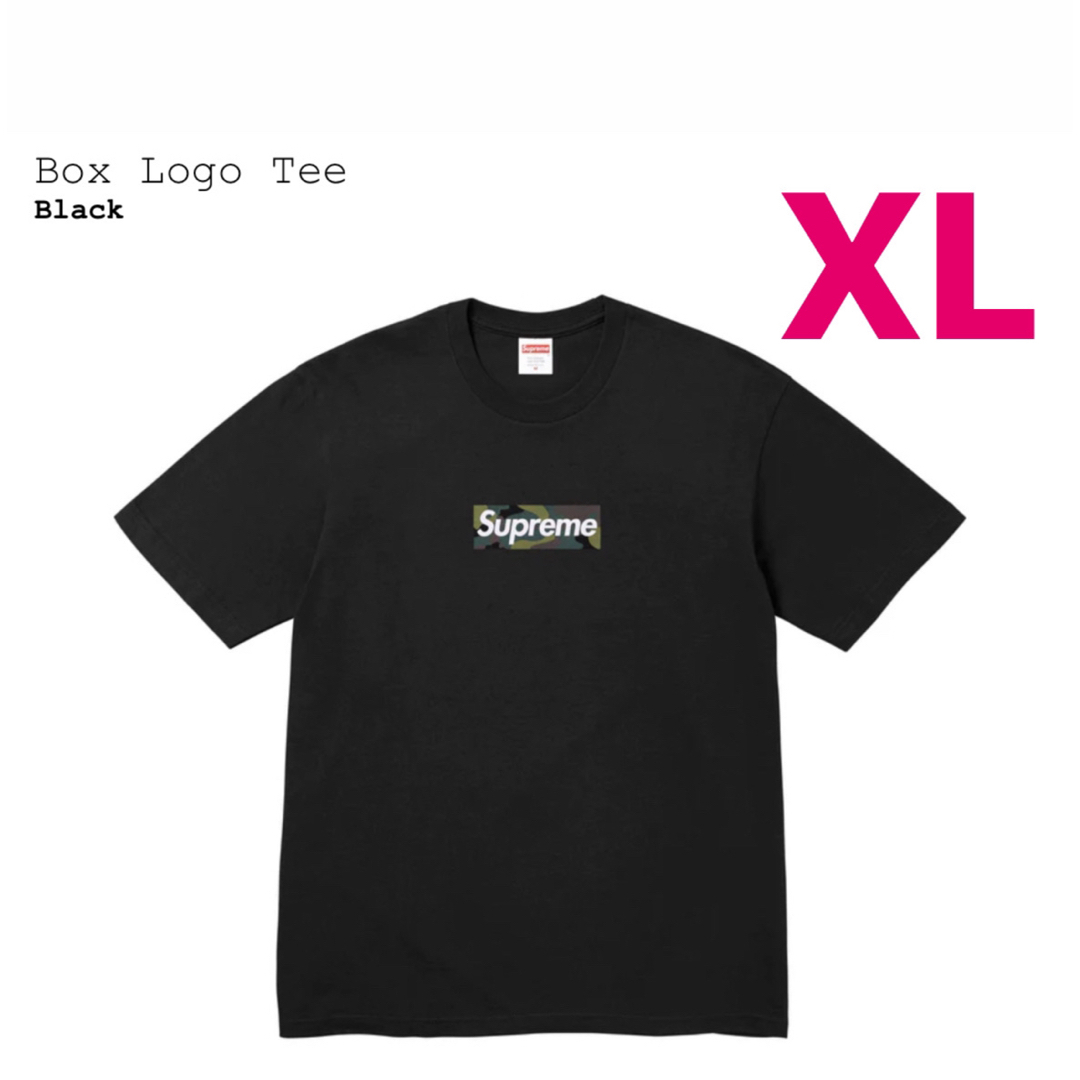 Supreme box logo tee black XLトップス