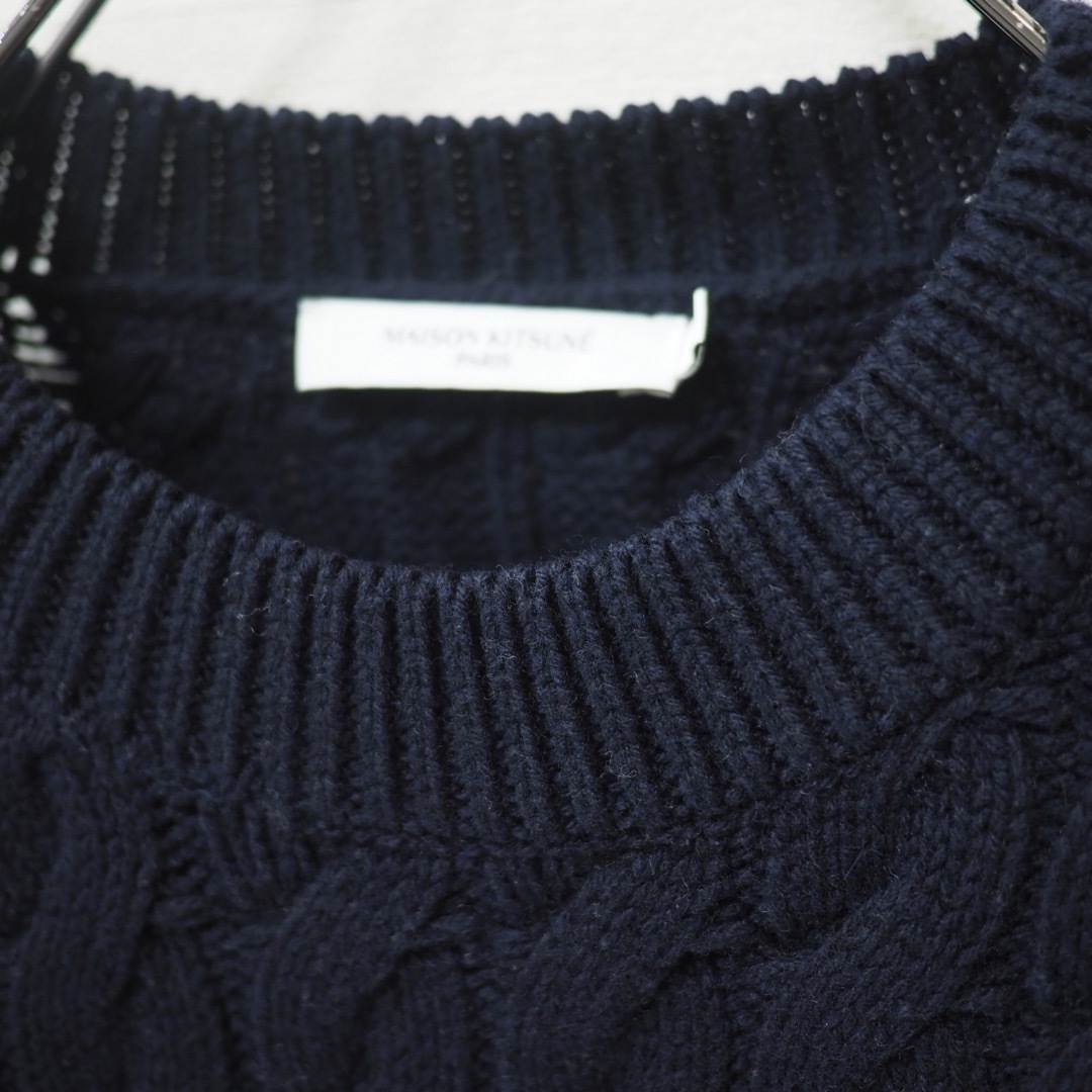 MAISON KITSUNE'(メゾンキツネ)のMAISON KITSUNE 22AW StripedCablePullover レディースのトップス(ニット/セーター)の商品写真