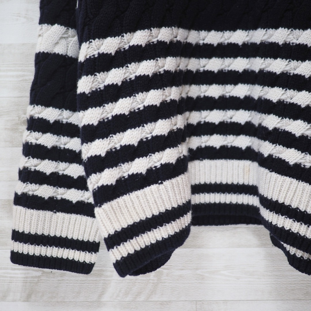 MAISON KITSUNE'(メゾンキツネ)のMAISON KITSUNE 22AW StripedCablePullover レディースのトップス(ニット/セーター)の商品写真