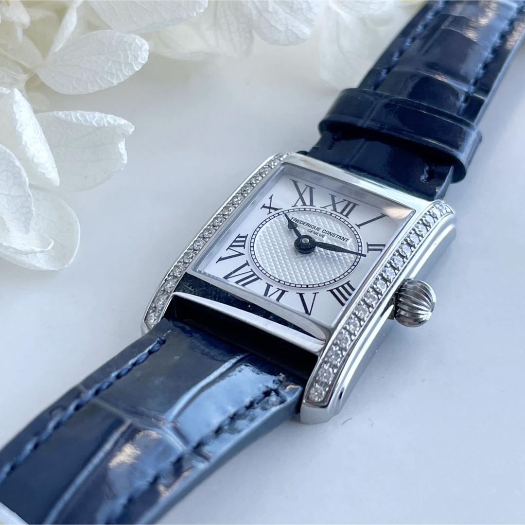 FREDERIQUE CONSTANT(フレデリックコンスタント)のフレデリックコンスタント クラシック　カレ　ダイヤベゼル　稼働 レディースのファッション小物(腕時計)の商品写真