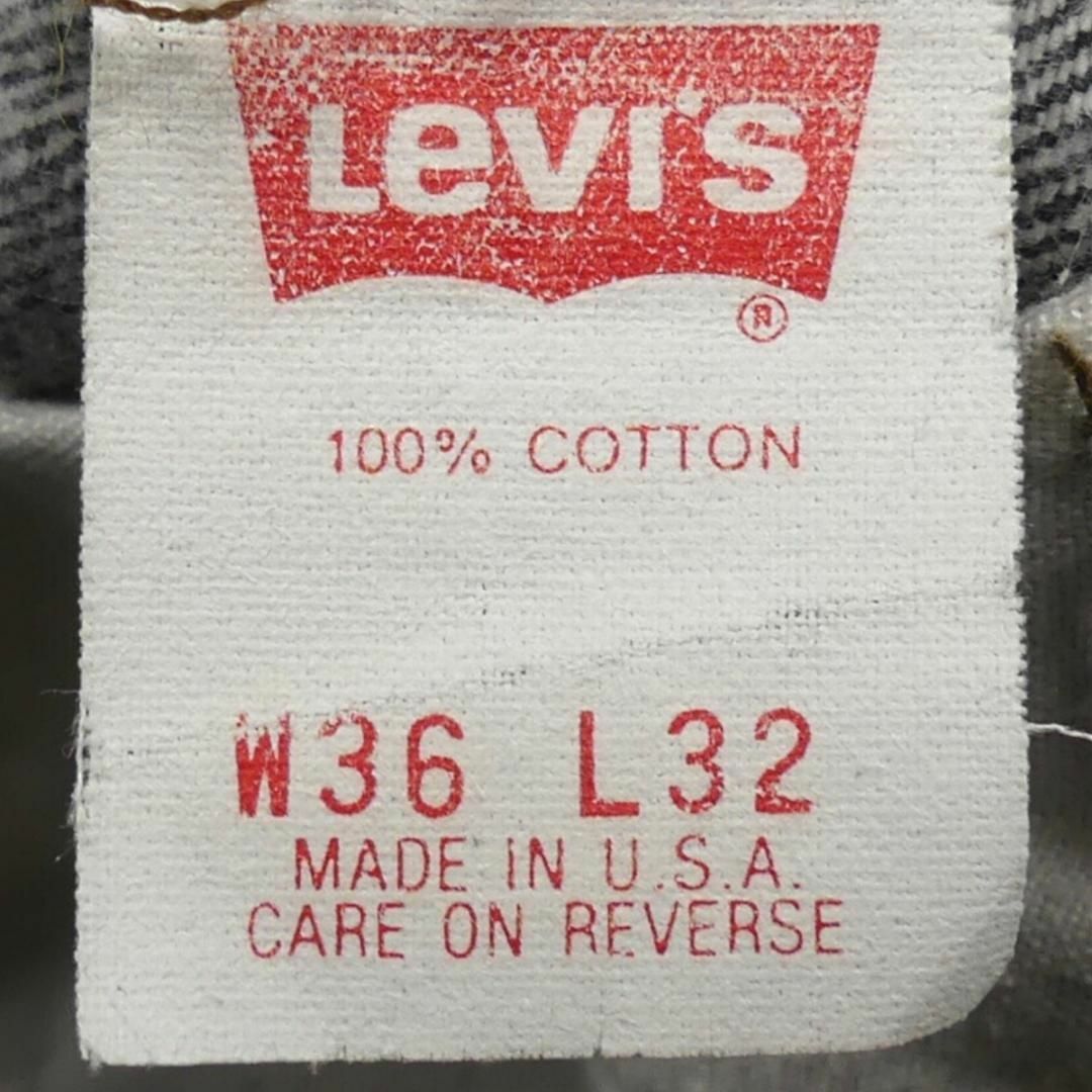 Levi's(リーバイス)の先染め リーバイス501 W36 ジーンズ USA ブラックデニム 黒JJ667 メンズのパンツ(デニム/ジーンズ)の商品写真