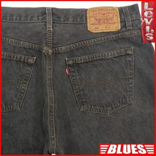 リーバイス(Levi's)の先染め リーバイス501 W36 ジーンズ USA ブラックデニム 黒JJ667(デニム/ジーンズ)