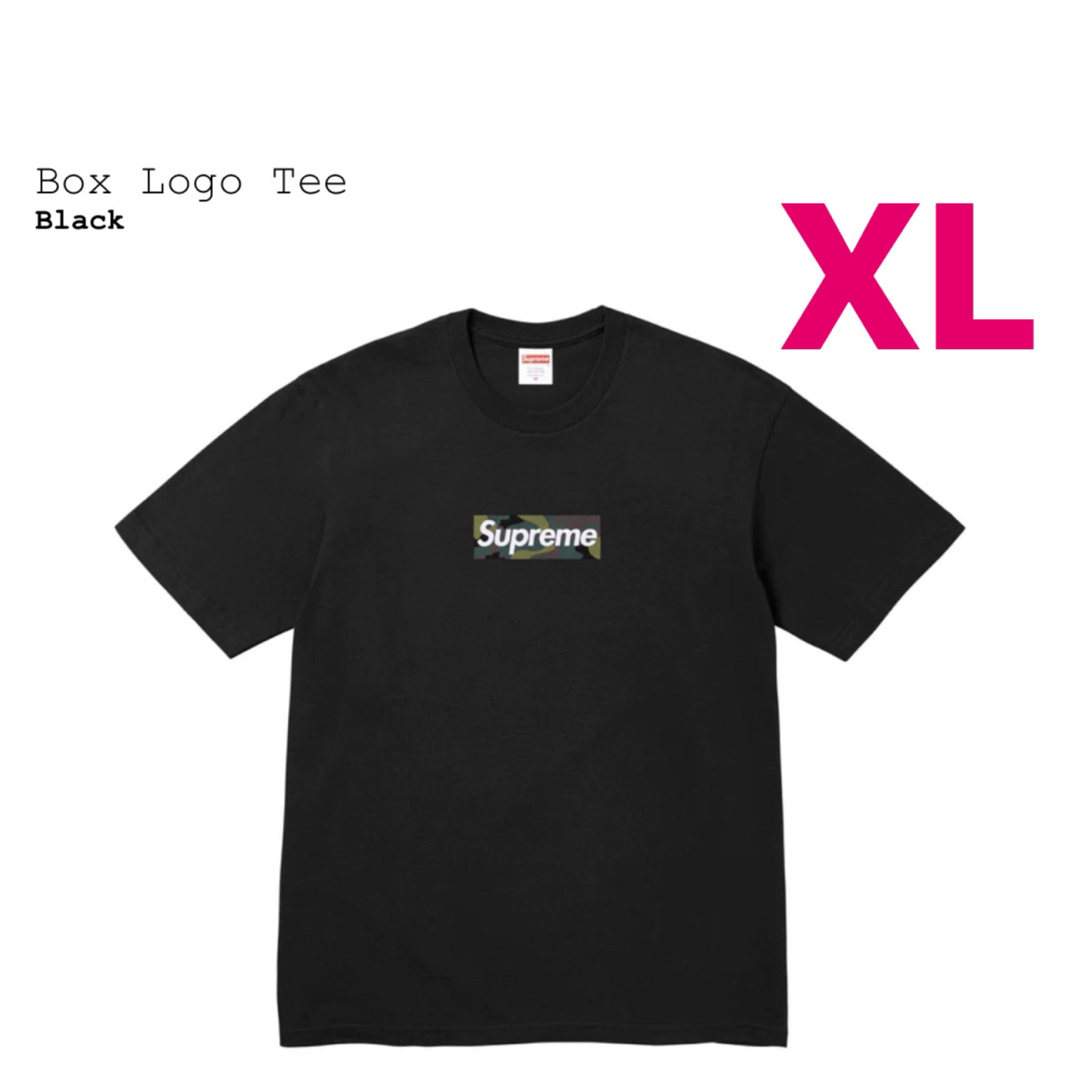 トップスSupreme box logo tee black XL