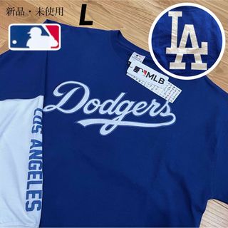 メジャーリーグベースボール(MLB)のby An様【L】MLB公式ドジャースユニフォーム風ビッグシルエット長袖Tシャツ(Tシャツ/カットソー(七分/長袖))