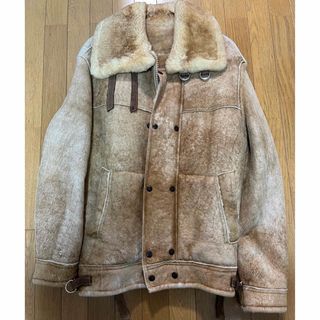 オーバーランド(Overland)の【OVERLAND SHEEPSKIN】 B-3スウェード ムートンジャケット(レザージャケット)