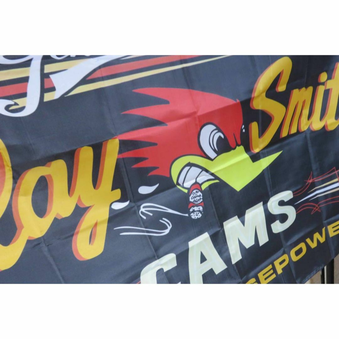 『特大９』赤毛鳥US新品クレイスミスCLAY SMITHフラッグ旗◆自動車レース 自動車/バイクの自動車(車外アクセサリ)の商品写真