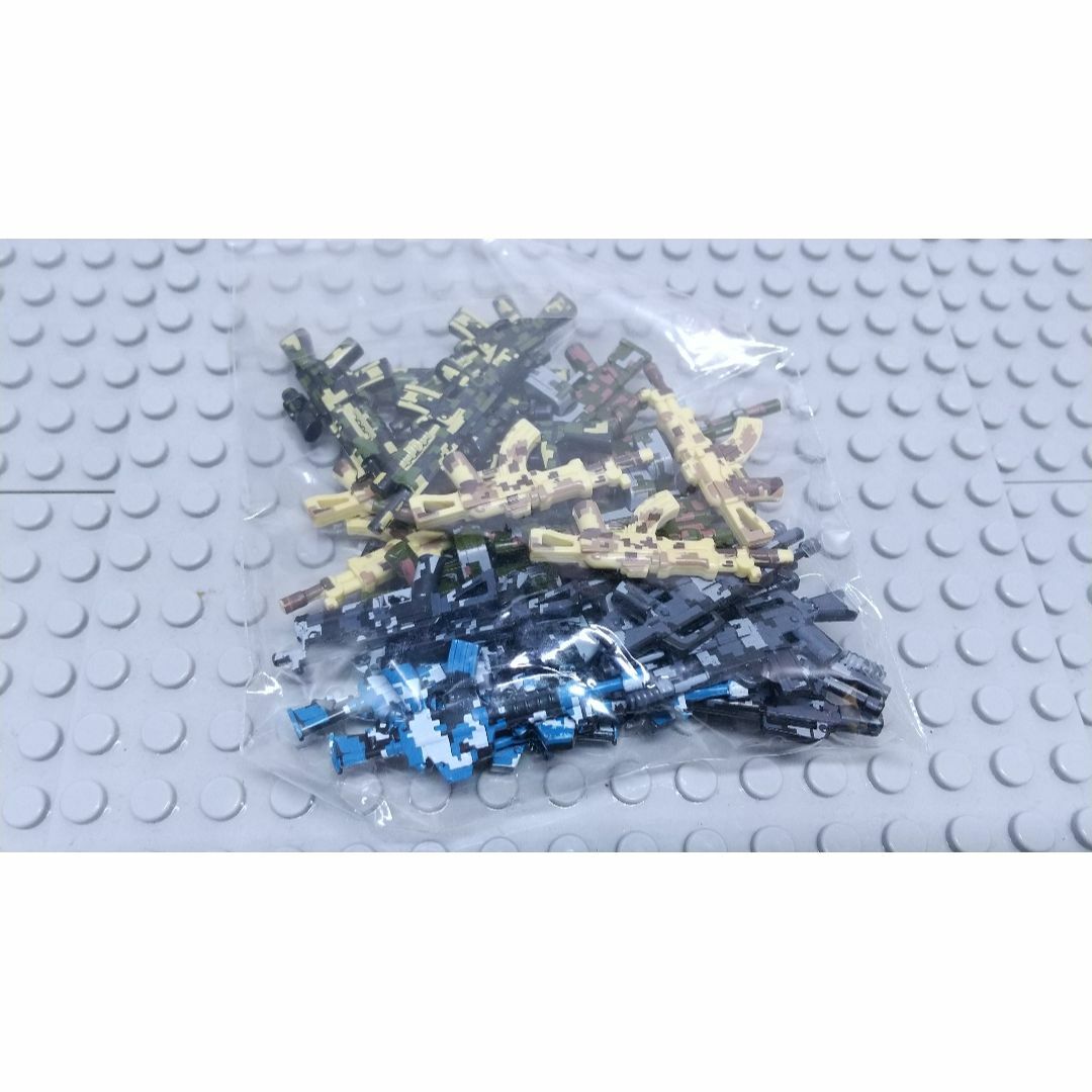 迷彩銃 ６色 LEGO互換 レゴ武器 特殊部隊 SWAT インテリア 陸海空軍の