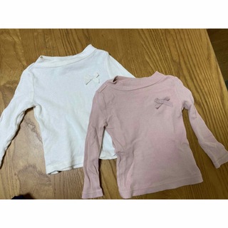 ニシマツヤ(西松屋)の西松屋classic リブハイネック長袖Tシャツ２枚セット(Ｔシャツ)