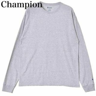 チャンピオン(Champion)の新品 チャンピオン 長袖 Tシャツ ロンT メンズ グレー(Tシャツ/カットソー(七分/長袖))