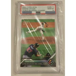 PSA10 大谷翔平 WBC 2023 Topps Now World Baseball Classic WBC71 決勝戦最後の1球 マイクトラウト(シングルカード)