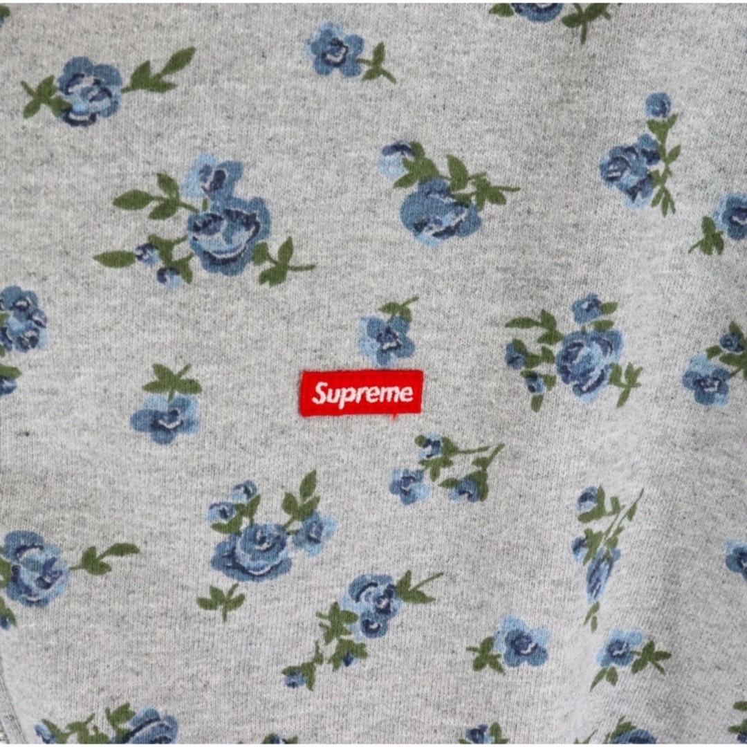 Supreme(シュプリーム)のSUPREME スモールボックスロゴ 花柄 ジップアップパーカー グレー メンズのトップス(パーカー)の商品写真