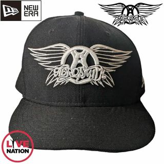 NEW ERA X AEROSMITH ブラック ウール キャップ