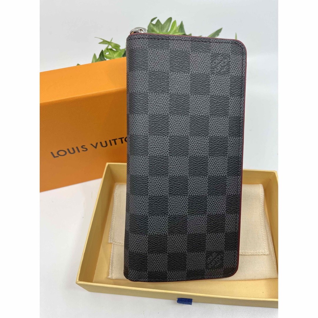 【極美品】LOUIS VUITTON ジッピーウォレット ヴェルティカル ダミエシルバーライニング素材