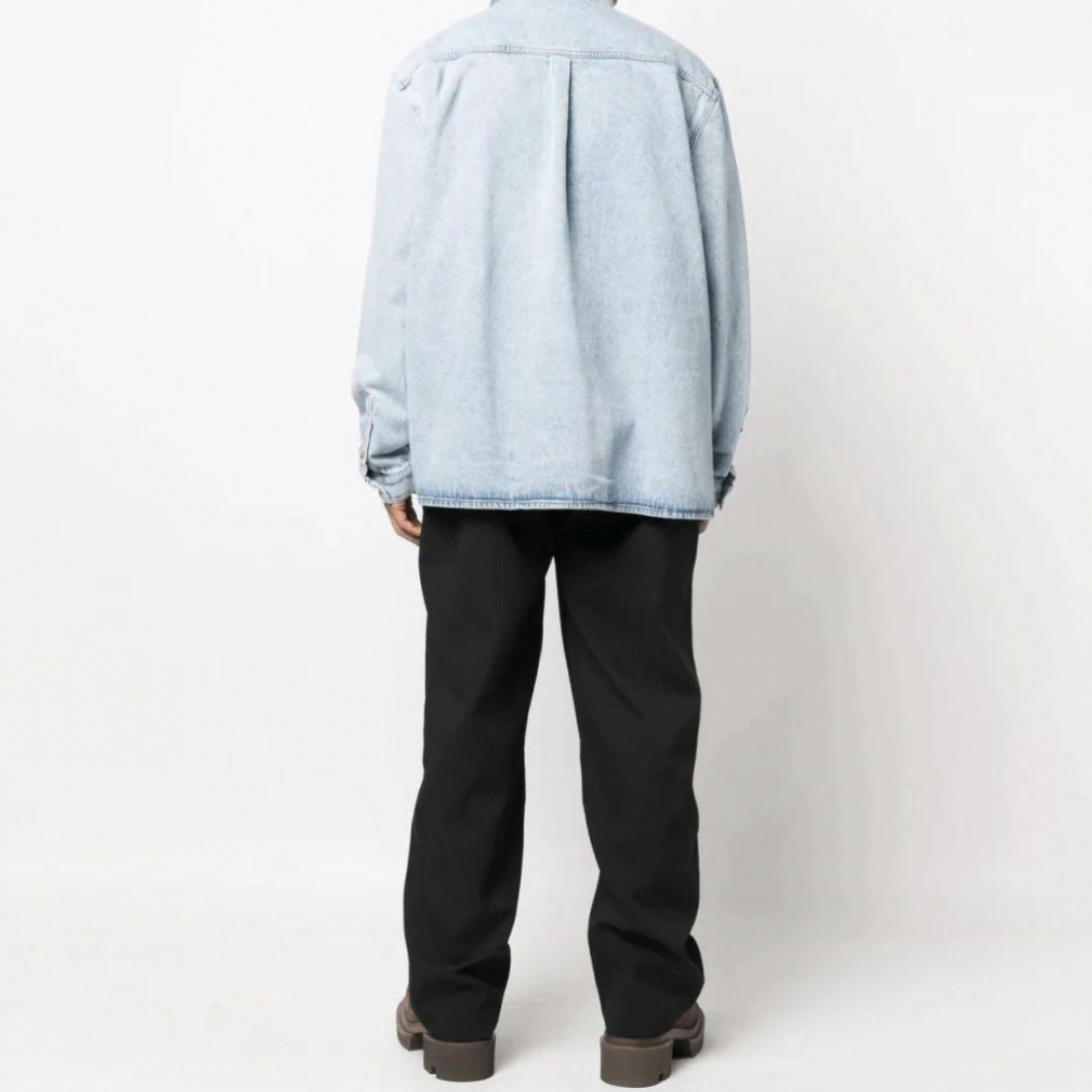 Balenciaga(バレンシアガ)のy/project グク着用 ロゴ デニム シャツ メンズのジャケット/アウター(Gジャン/デニムジャケット)の商品写真