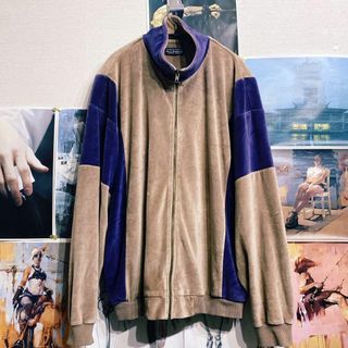 Norm Thompson  velor track jacket XL(ジャージ)