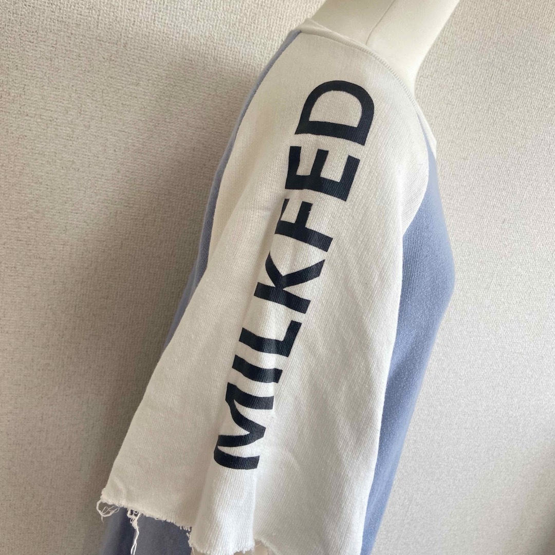 MILKFED.(ミルクフェド)のMILKFED. ミルクフェド　ライトブルー　ワンピース　サイズF レディースのワンピース(ひざ丈ワンピース)の商品写真