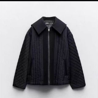 ザラ(ZARA)の新品　ZARA コントラストパフジャケット　S(ブルゾン)