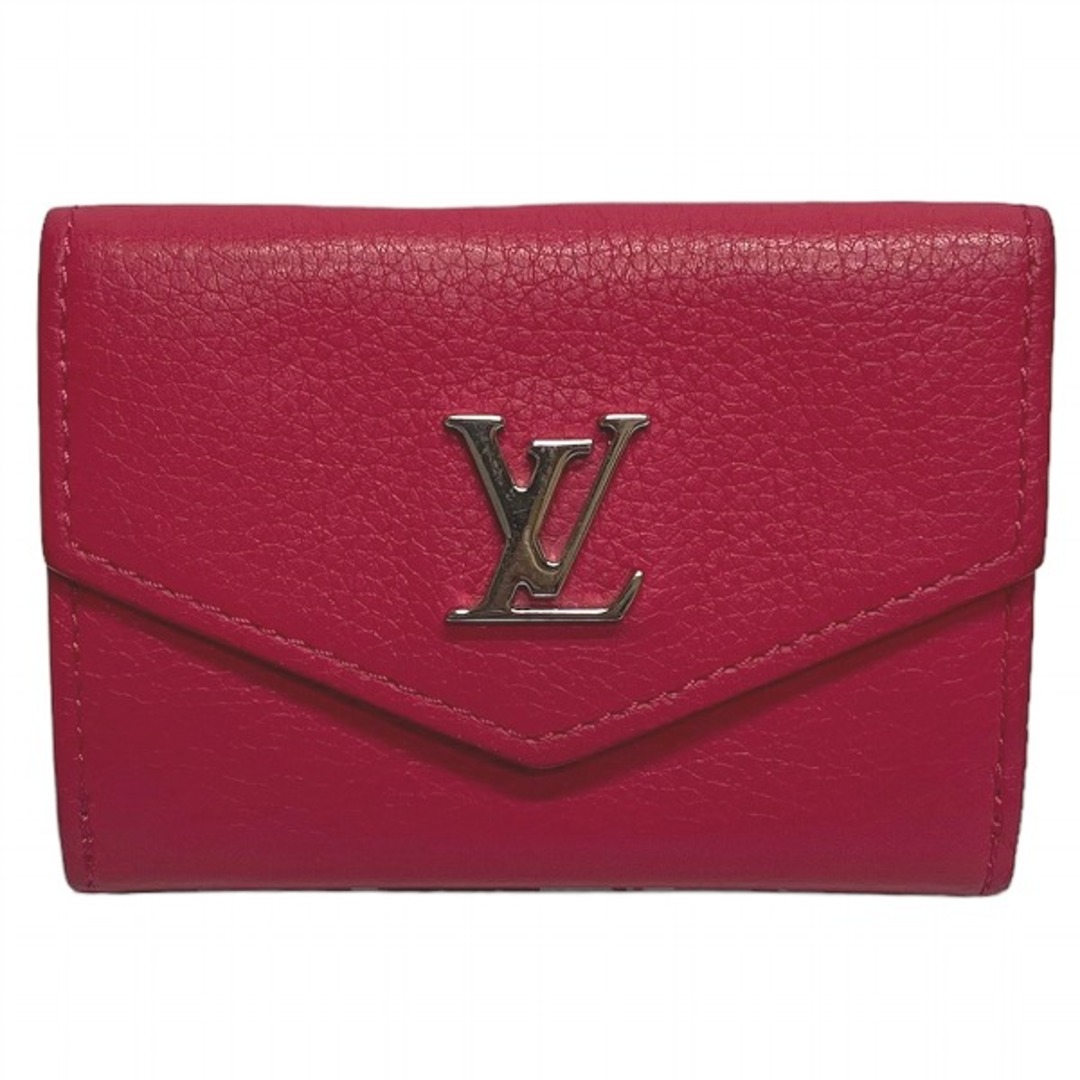 ルイヴィトン Louis Vuitton ポルトフォイユ・ロックミニ M67858 ホットピンク 3つ折り財布 レディース 送料無料 【あす楽】角ヒビわずかに有り内側の状態