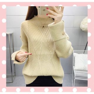 新品　トップス　お洒落ニット　セーター　人気(ニット/セーター)