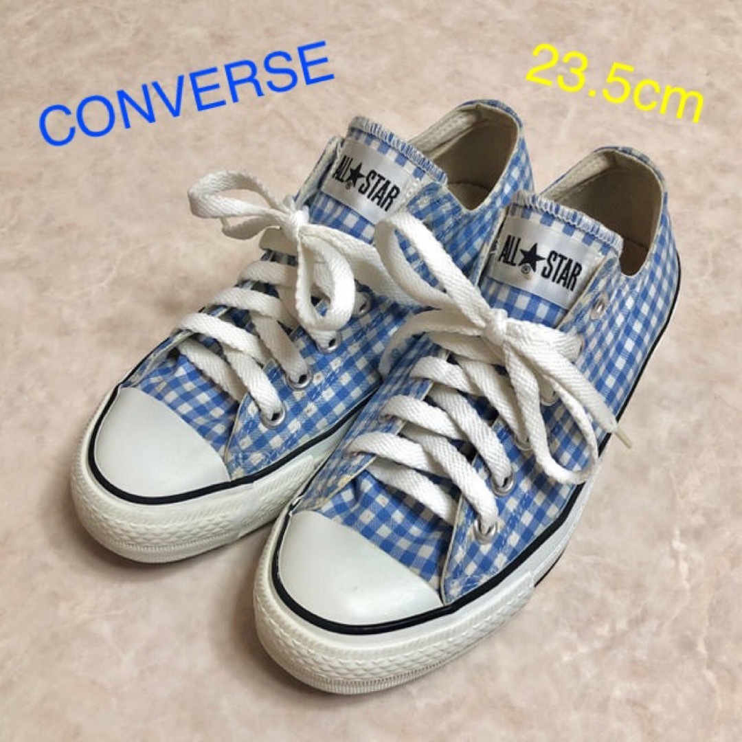 CONVERSE(コンバース)のconverse ローカット【ブルー／ギンガムチェック】 レディースの靴/シューズ(スニーカー)の商品写真