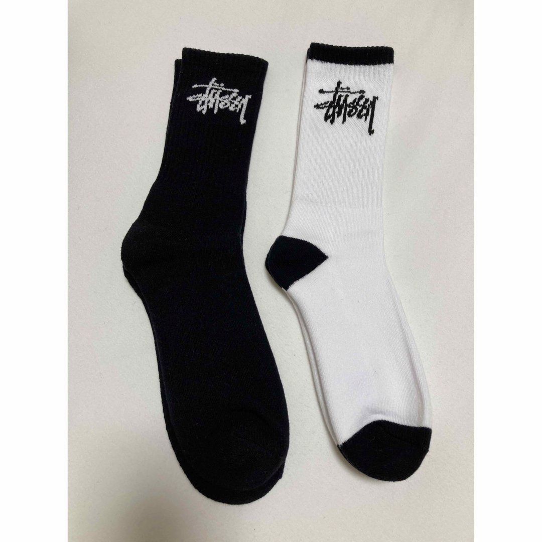 新品未使用　stussy ステューシー　ロゴハイソックス　セット販売　海外正規品 メンズのレッグウェア(ソックス)の商品写真