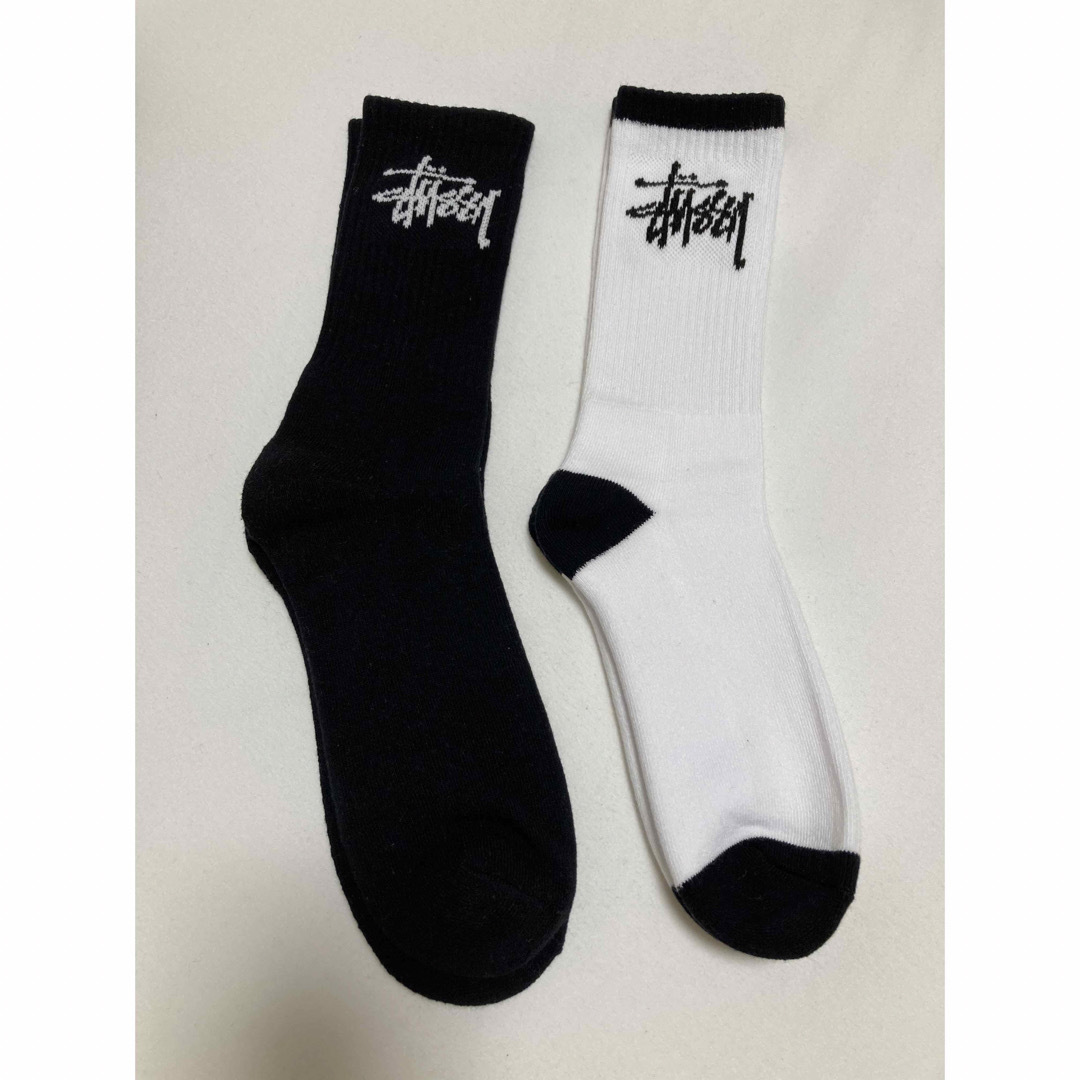 新品未使用　stussy ステューシー　ロゴハイソックス　セット販売　海外正規品 レディースのレッグウェア(ソックス)の商品写真