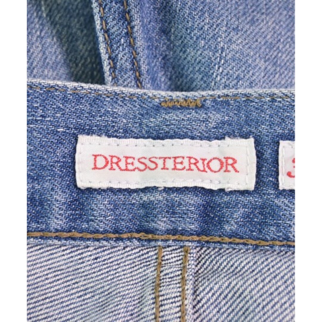 DRESSTERIOR(ドレステリア)のDRESSTERIOR デニムパンツ 38(M位) インディゴ(デニム) 【古着】【中古】 レディースのパンツ(デニム/ジーンズ)の商品写真