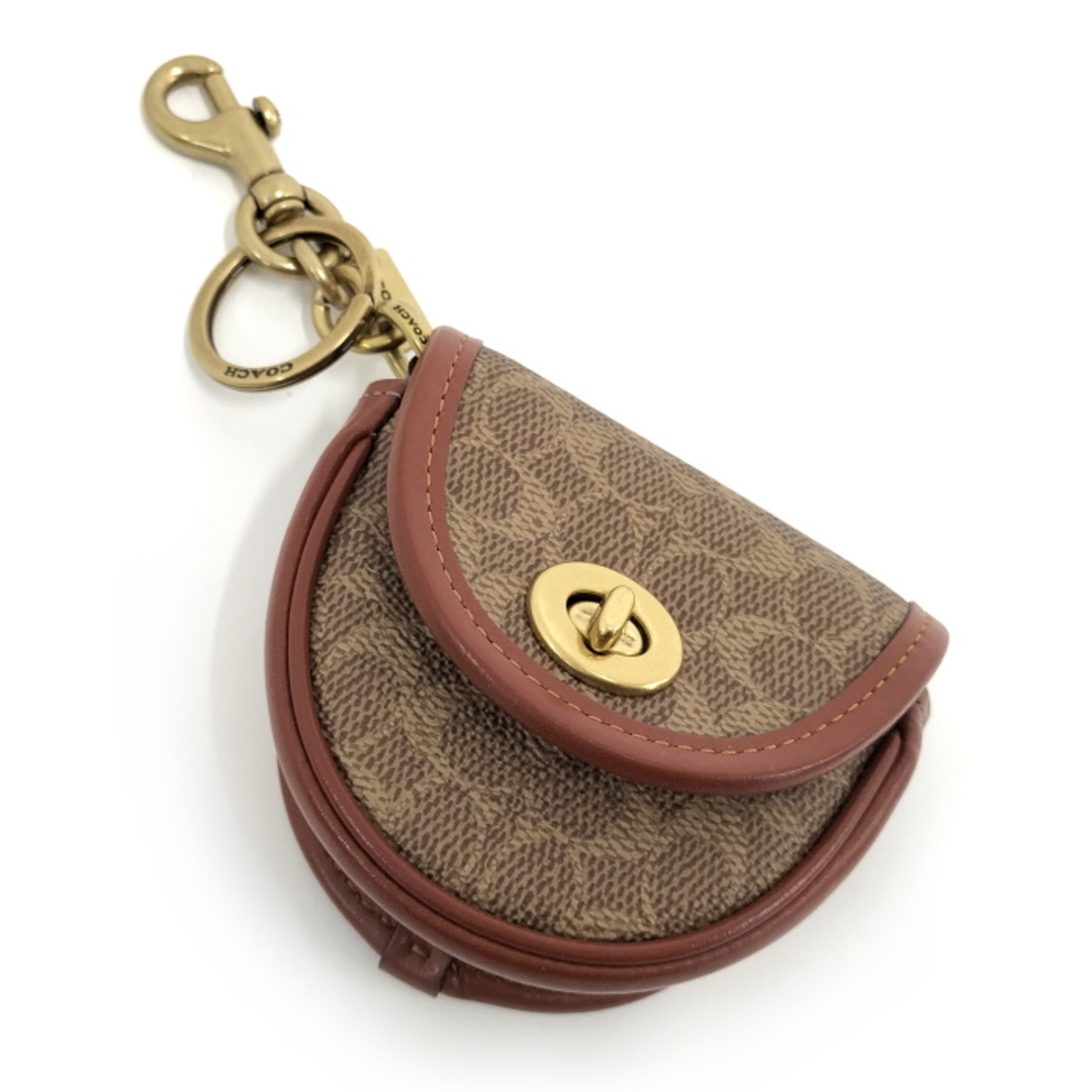 COACH - COACH バッグチャーム ミニサドル レザー ブラウン COACH - COACH バッグチャーム ミニサドル レザー ブラウン