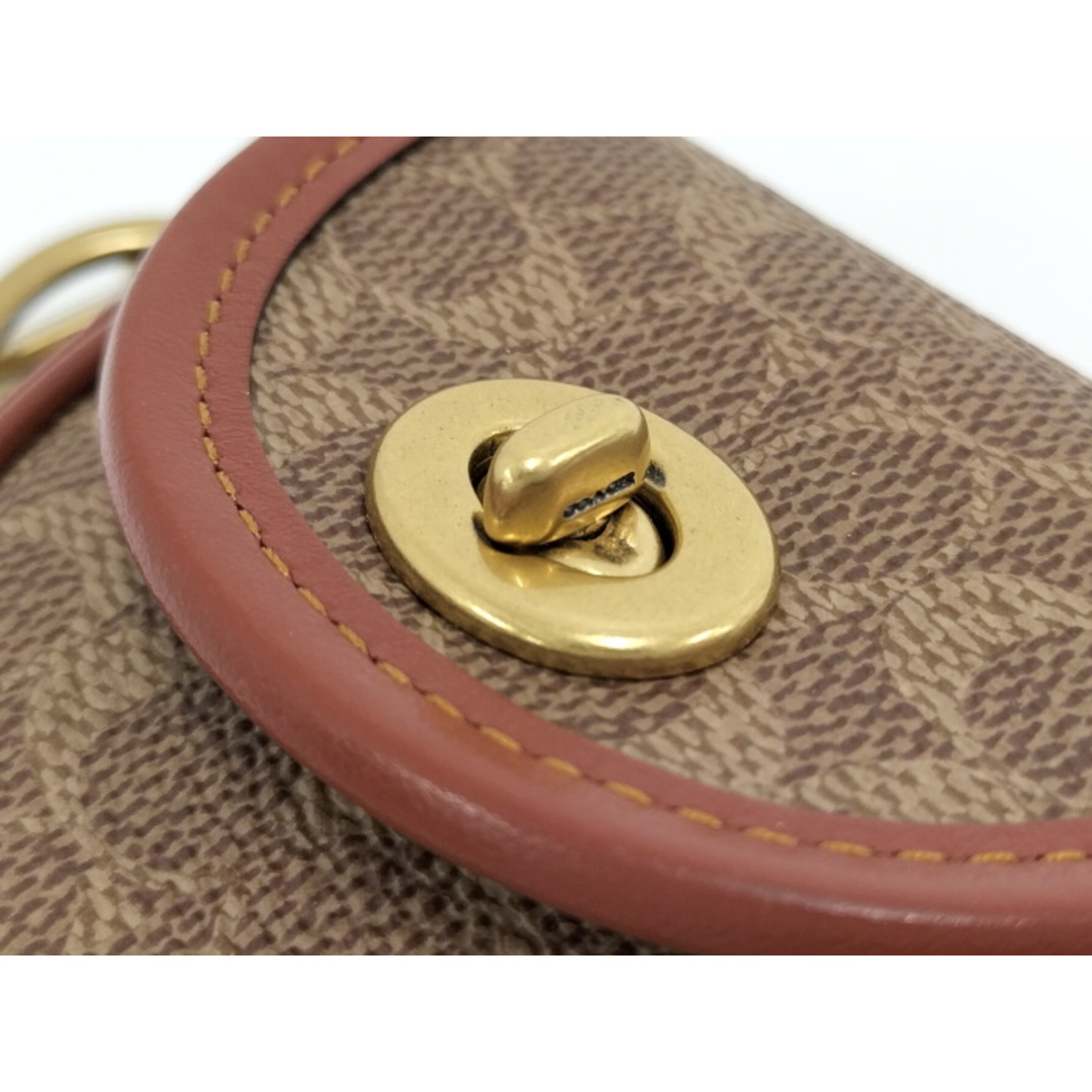 COACH(コーチ)のCOACH バッグチャーム ミニサドル レザー ブラウン C5438 レディースのアクセサリー(チャーム)の商品写真