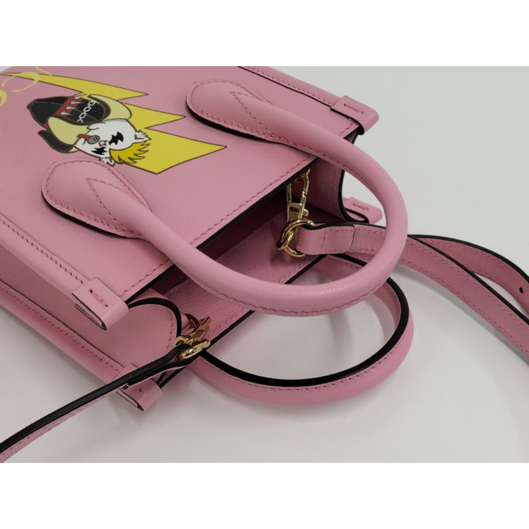 GUCCI - GUCCI 2WAY ショルダーバッグ ばなにゃ コラボ レザー GUCCI - GUCCI 2WAY ショルダーバッグ ばなにゃ コラボ レザー