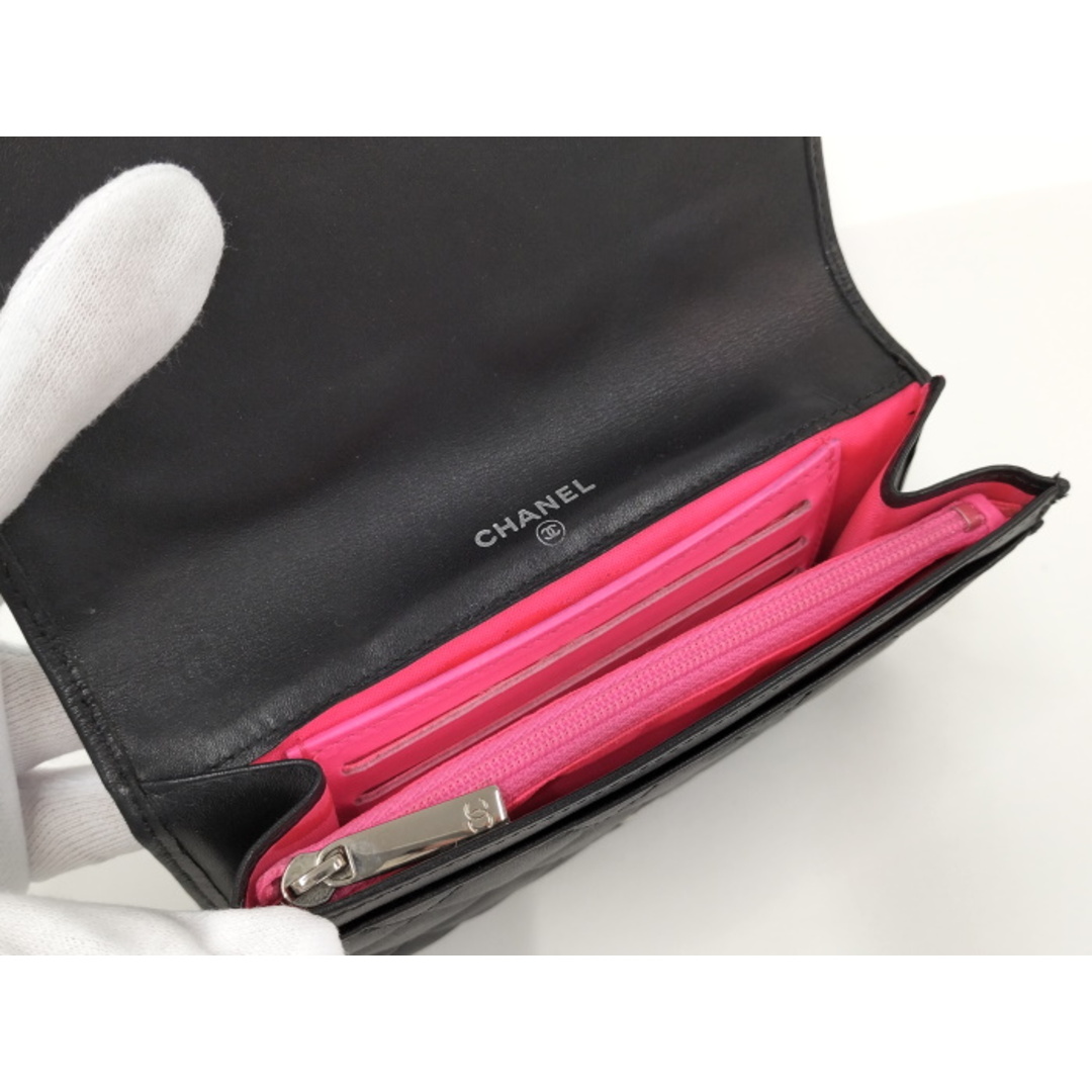 美品⭐️CHANELシャネル カンボンライン 二つ折り 長財布